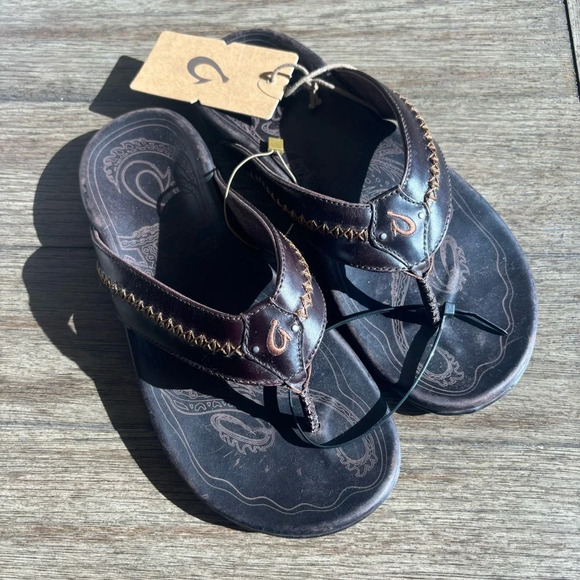 OluKai Mea Ola Dark Java NWT - Picture 12 of 12